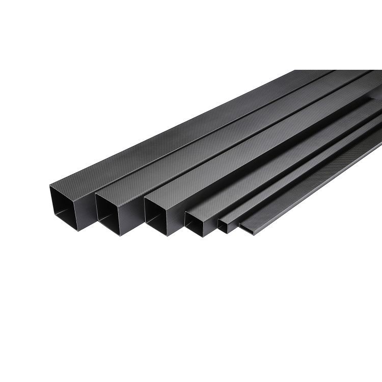 Vierkante buis van koolstofvezel